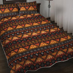 Native Tribal African Pattern Print Quilt Bed Set