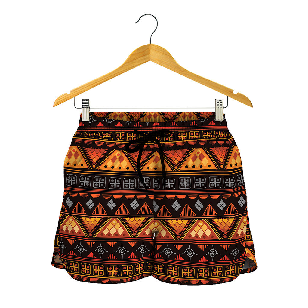 Native Tribal African Pattern Print Women's Shorts