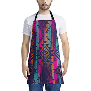 Native Tribal Aztec Pattern Print Apron