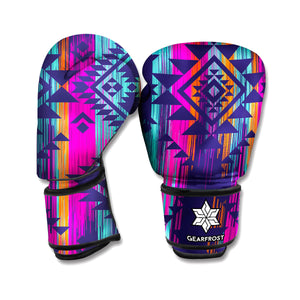 Native Tribal Aztec Pattern Print Boxing Gloves