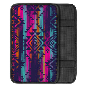 Native Tribal Aztec Pattern Print Car Center Console Cover