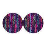 Native Tribal Aztec Pattern Print Car Coasters