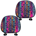 Native Tribal Aztec Pattern Print Car Headrest Covers