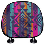 Native Tribal Aztec Pattern Print Car Headrest Covers