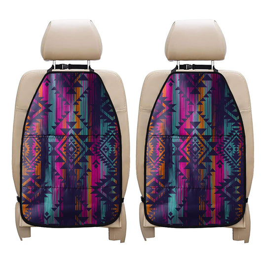 Native Tribal Aztec Pattern Print Car Seat Organizers