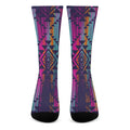 Native Tribal Aztec Pattern Print Crew Socks