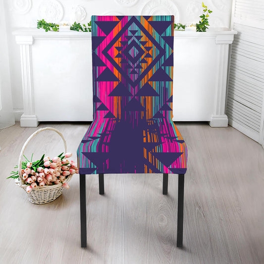 Native Tribal Aztec Pattern Print Dining Chair Slipcover