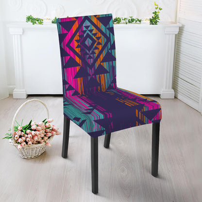 Native Tribal Aztec Pattern Print Dining Chair Slipcover
