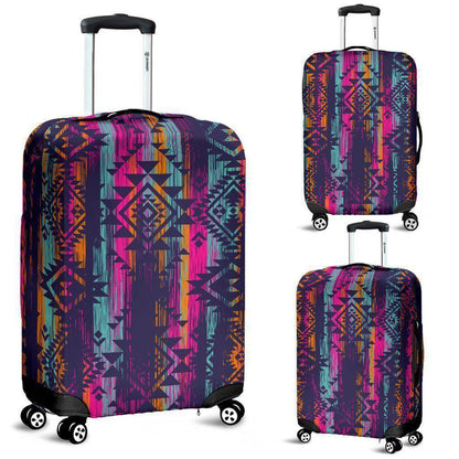 Native Tribal Aztec Pattern Print Luggage Cover GearFrost