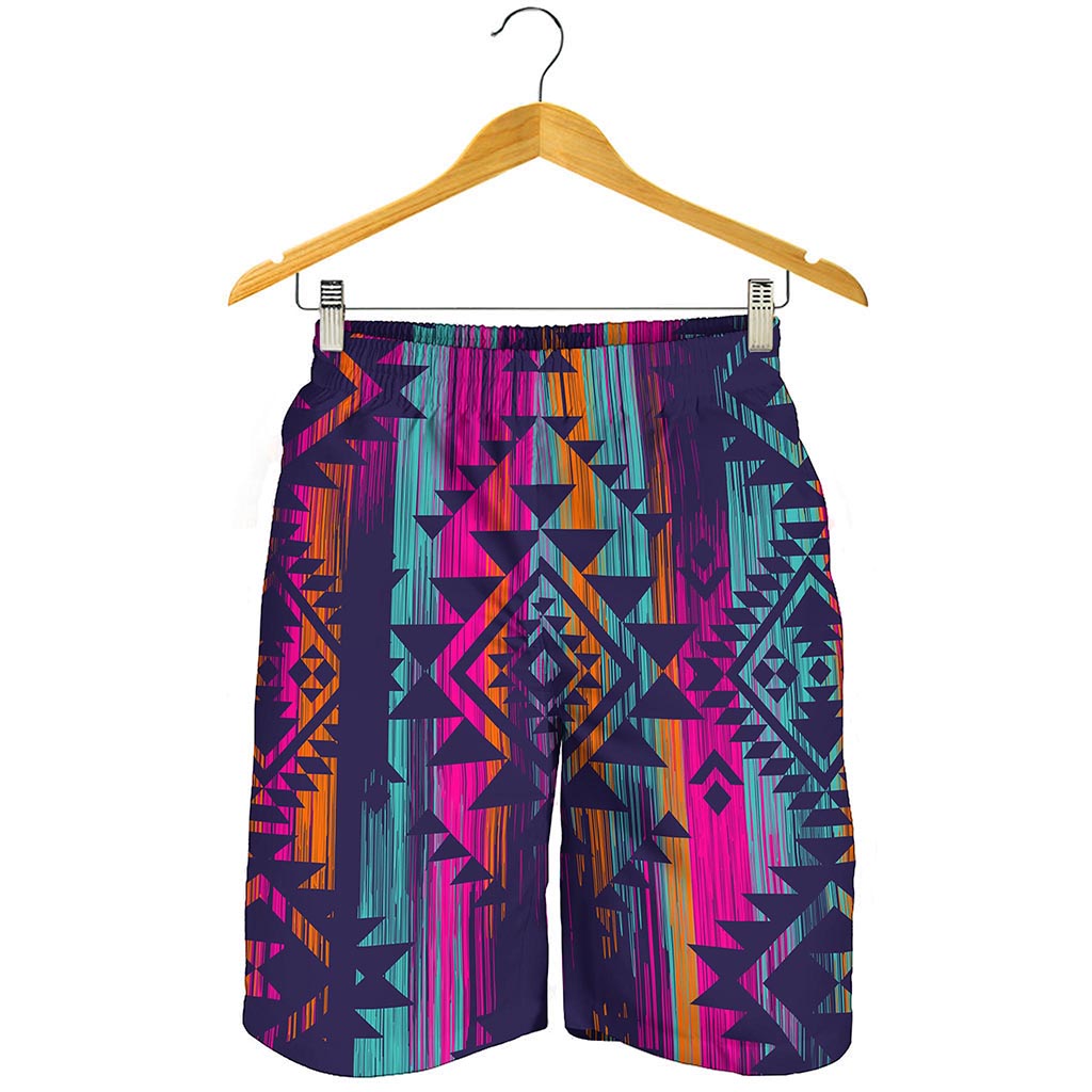 Native Tribal Aztec Pattern Print Men's Shorts