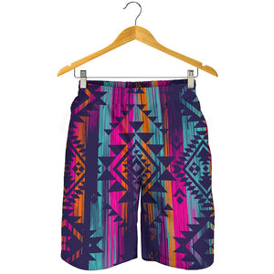 Native Tribal Aztec Pattern Print Men's Shorts