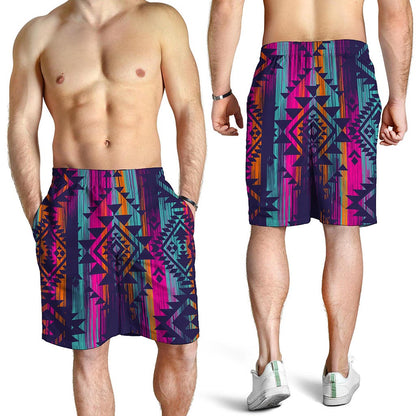 Native Tribal Aztec Pattern Print Men's Shorts