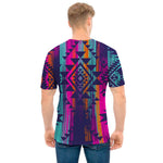 Native Tribal Aztec Pattern Print Men's T-Shirt