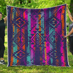 Native Tribal Aztec Pattern Print Quilt
