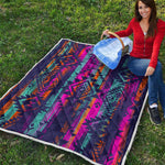 Native Tribal Aztec Pattern Print Quilt