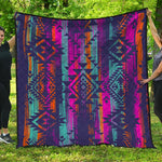 Native Tribal Aztec Pattern Print Quilt