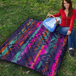 Native Tribal Aztec Pattern Print Quilt