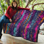 Native Tribal Aztec Pattern Print Quilt