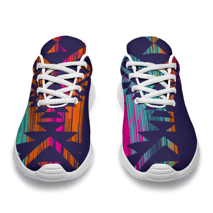 Native Tribal Aztec Pattern Print Sport Shoes GearFrost