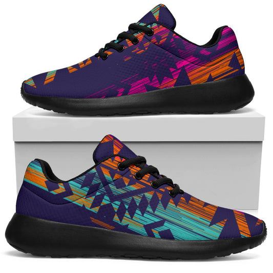 Native Tribal Aztec Pattern Print Sport Shoes GearFrost