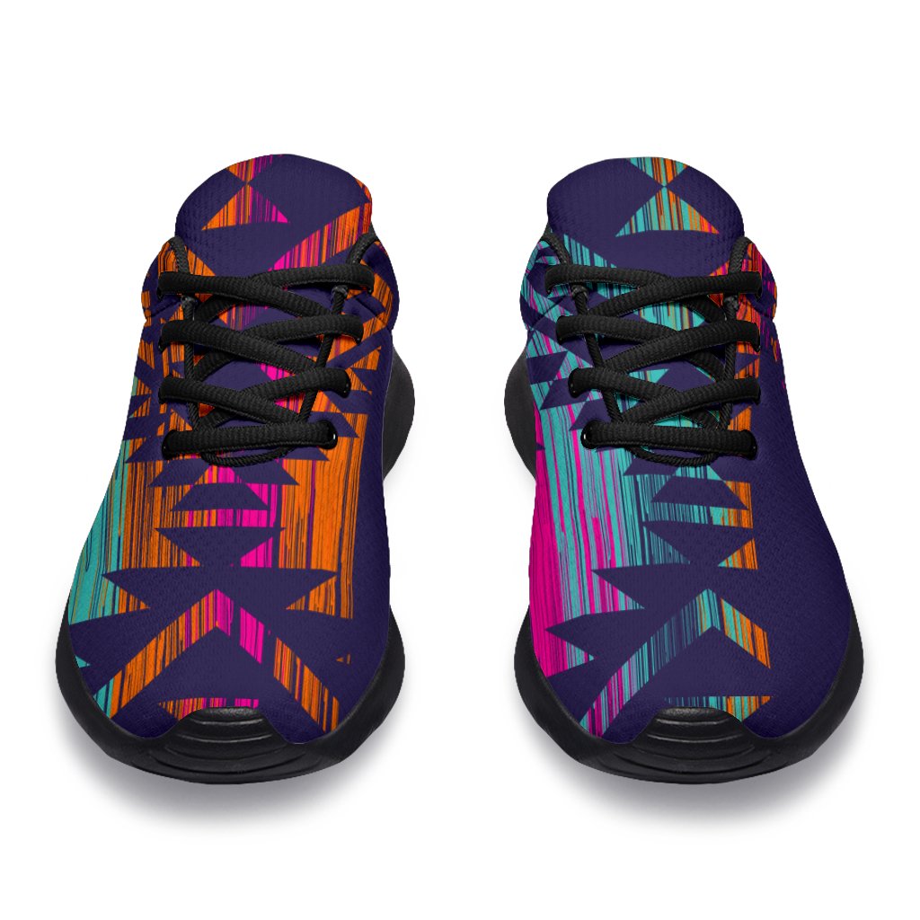 Native Tribal Aztec Pattern Print Sport Shoes GearFrost