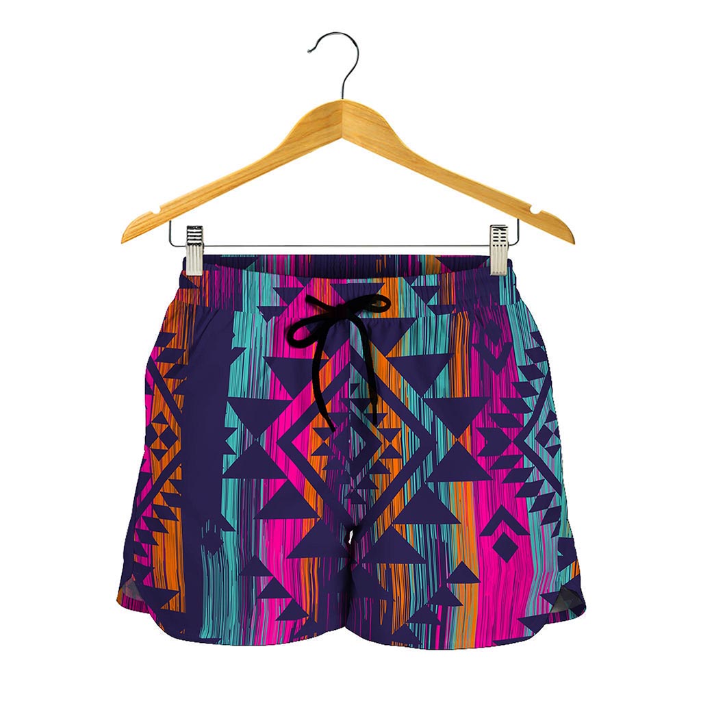 Native Tribal Aztec Pattern Print Women's Shorts