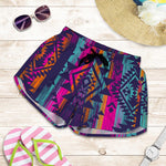 Native Tribal Aztec Pattern Print Women's Shorts