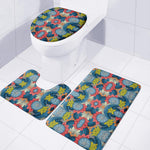 Native Tribal Bohemian Pattern Print 3 Piece Bath Mat Set