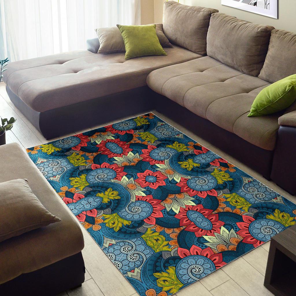 Native Tribal Bohemian Pattern Print Area Rug GearFrost