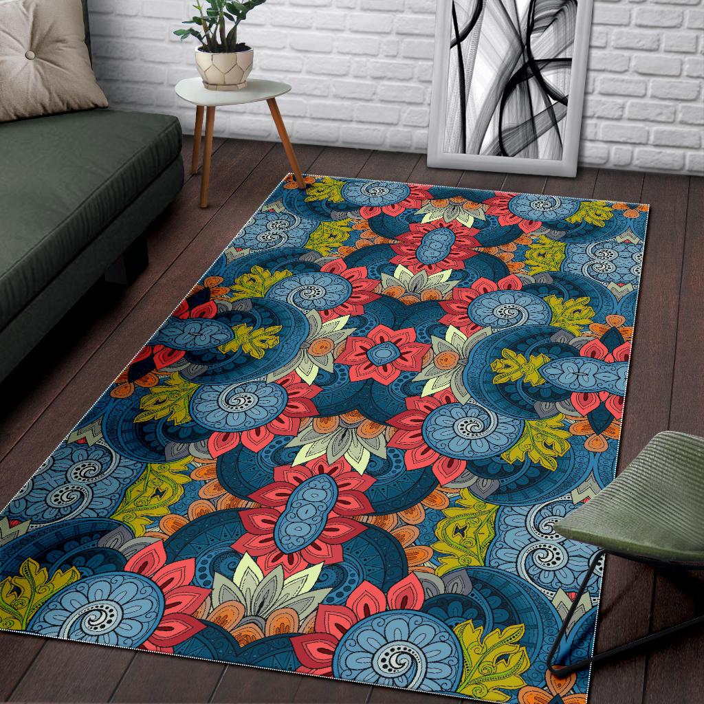 Native Tribal Bohemian Pattern Print Area Rug GearFrost