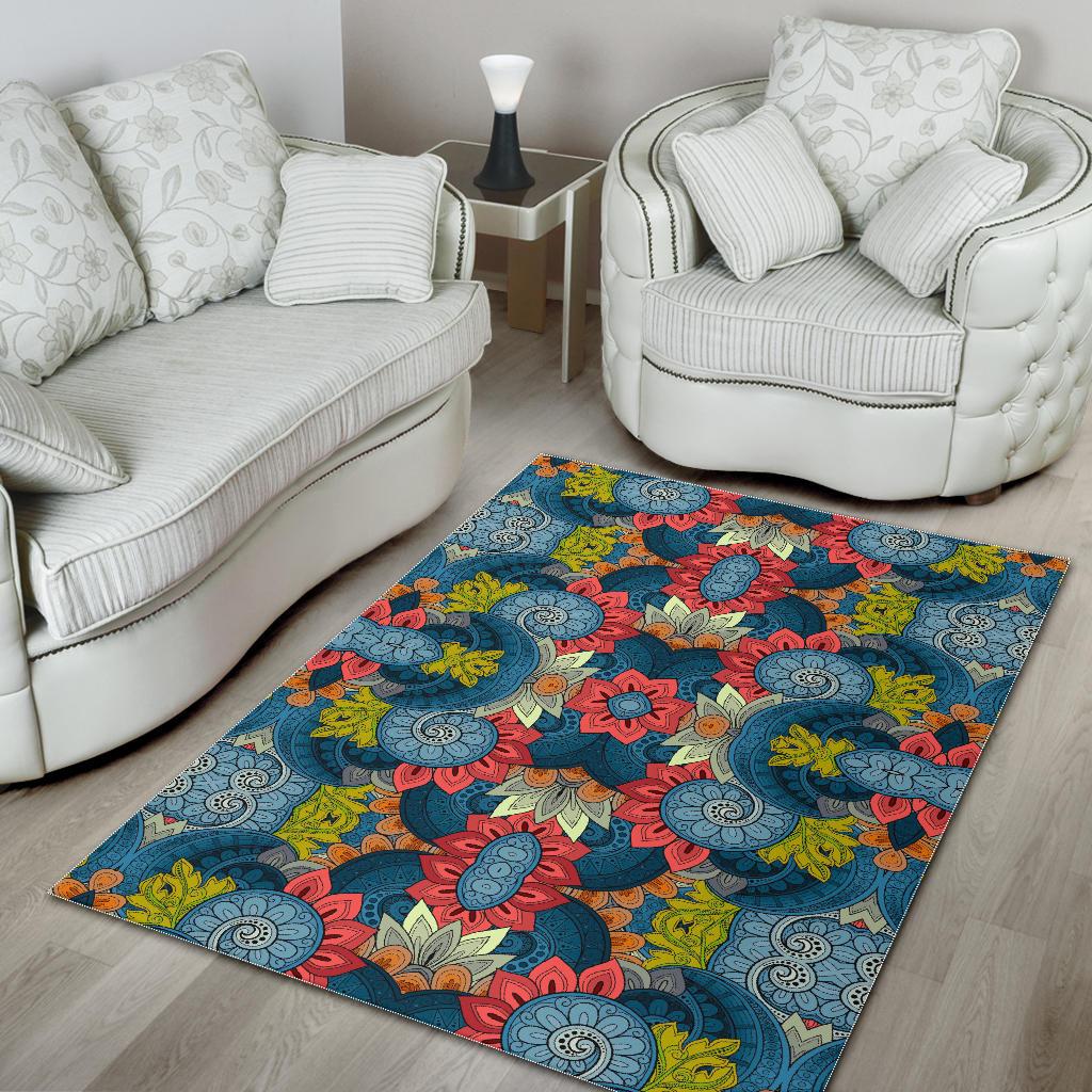 Native Tribal Bohemian Pattern Print Area Rug GearFrost