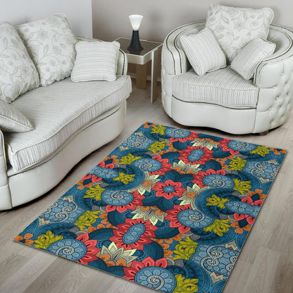Native Tribal Bohemian Pattern Print Area Rug GearFrost