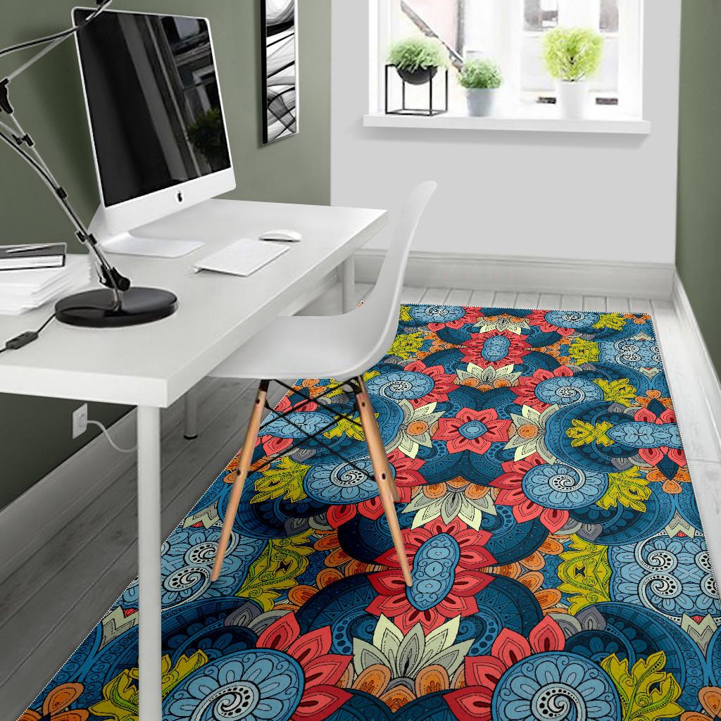 Native Tribal Bohemian Pattern Print Area Rug GearFrost