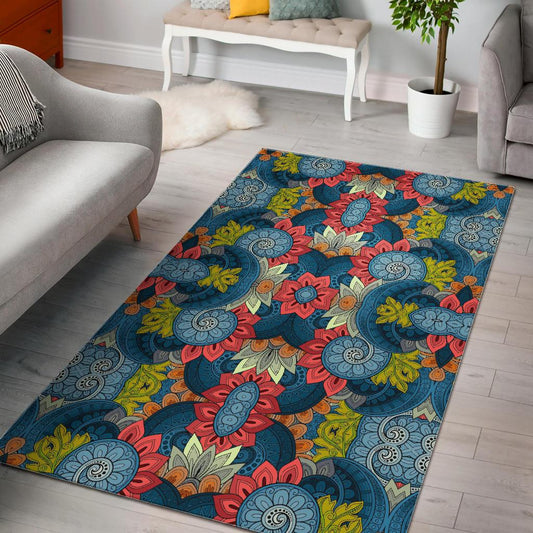 Native Tribal Bohemian Pattern Print Area Rug GearFrost