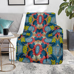 Native Tribal Bohemian Pattern Print Blanket