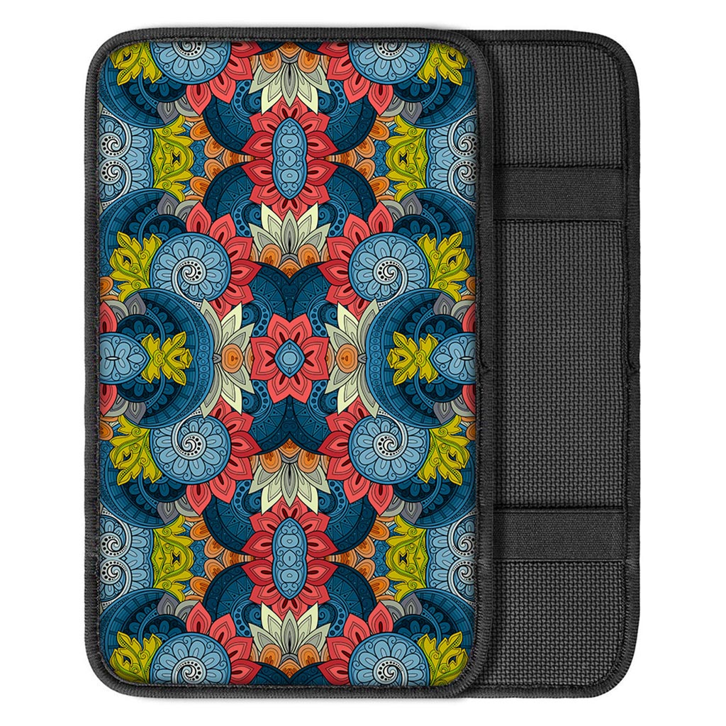 Native Tribal Bohemian Pattern Print Car Center Console Cover