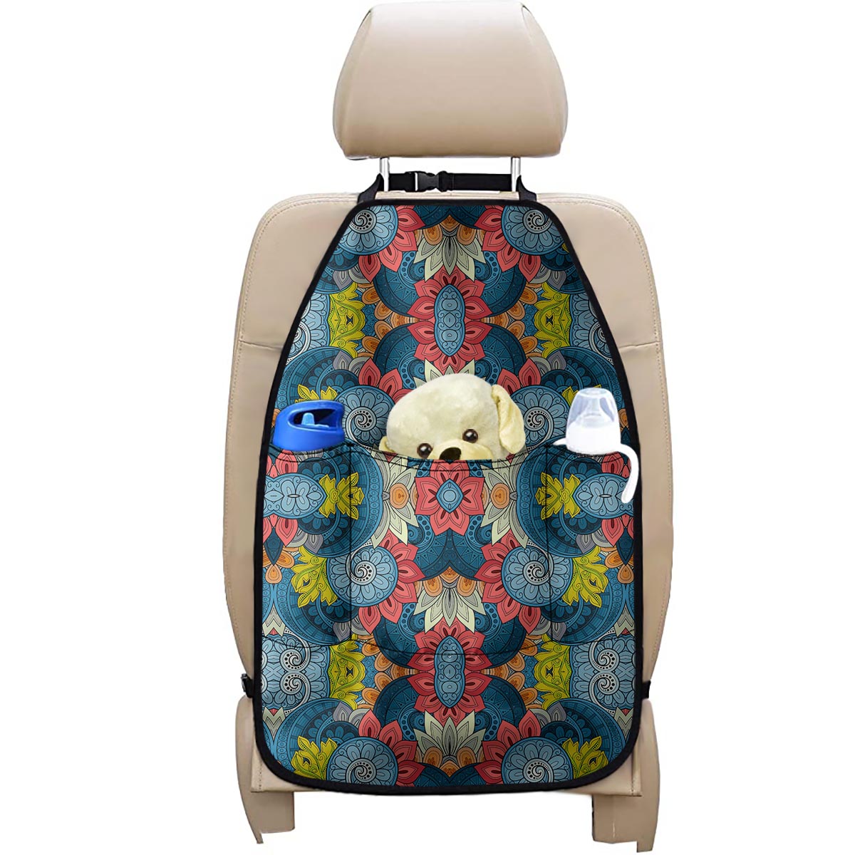 Native Tribal Bohemian Pattern Print Car Seat Organizers
