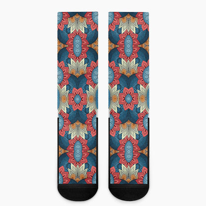 Native Tribal Bohemian Pattern Print Crew Socks