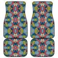 Native Tribal Bohemian Pattern Print Front and Back Car Floor Mats