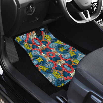 Native Tribal Bohemian Pattern Print Front Car Floor Mats