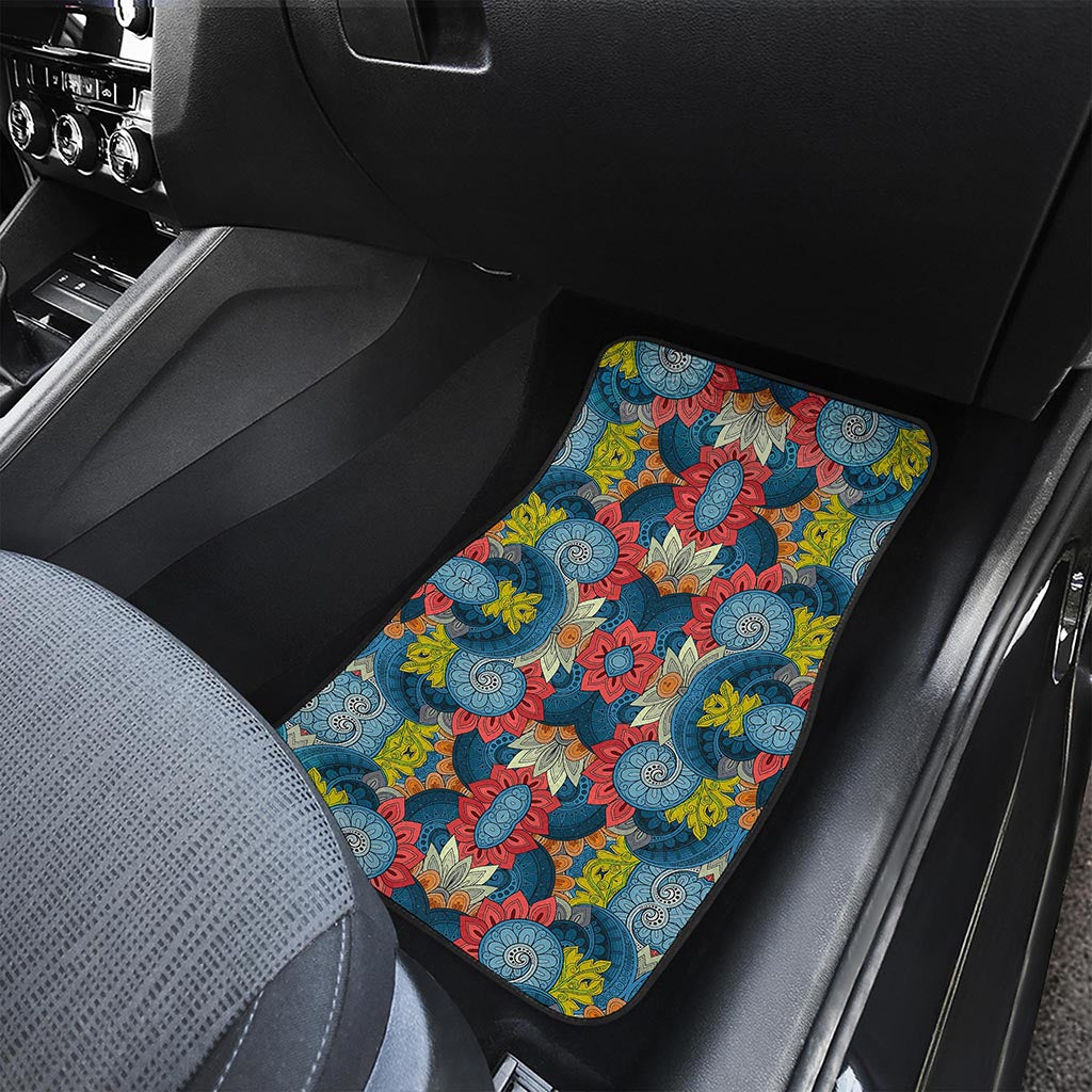 Native Tribal Bohemian Pattern Print Front Car Floor Mats