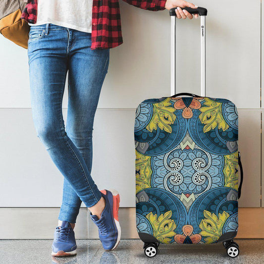Native Tribal Bohemian Pattern Print Luggage Cover GearFrost