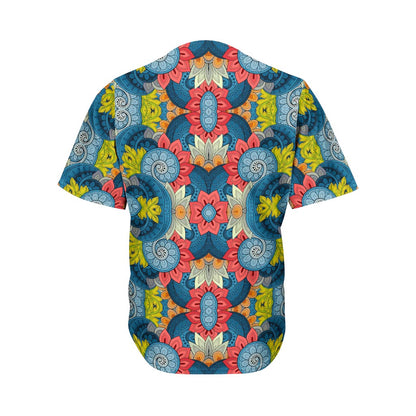 Native Tribal Bohemian Pattern Print Men's Baseball Jersey