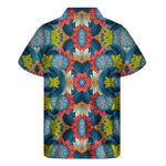 Native Tribal Bohemian Pattern Print Men's Short Sleeve Shirt