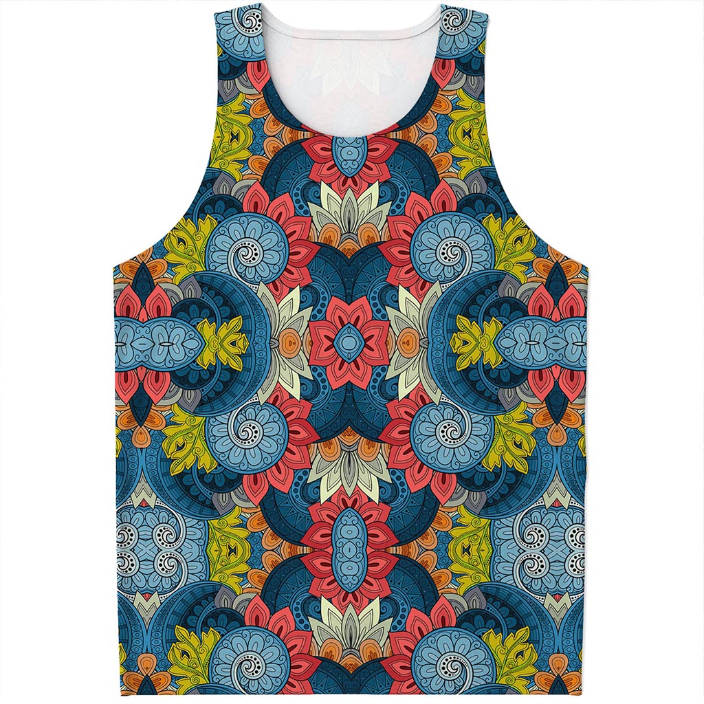 Native Tribal Bohemian Pattern Print Men's Tank Top