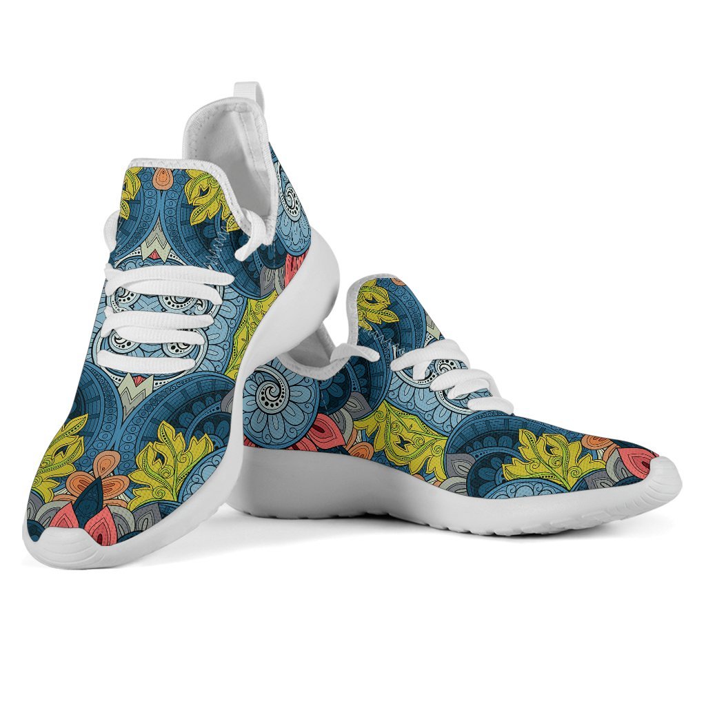 Native Tribal Bohemian Pattern Print Mesh Knit Shoes GearFrost