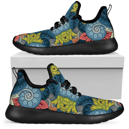 Native Tribal Bohemian Pattern Print Mesh Knit Shoes GearFrost