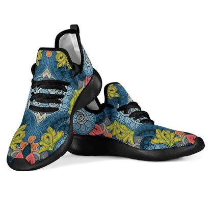 Native Tribal Bohemian Pattern Print Mesh Knit Shoes GearFrost