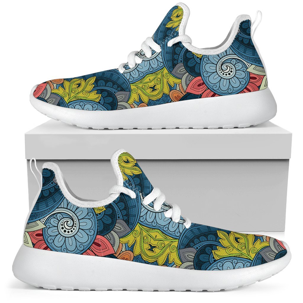 Native Tribal Bohemian Pattern Print Mesh Knit Shoes GearFrost