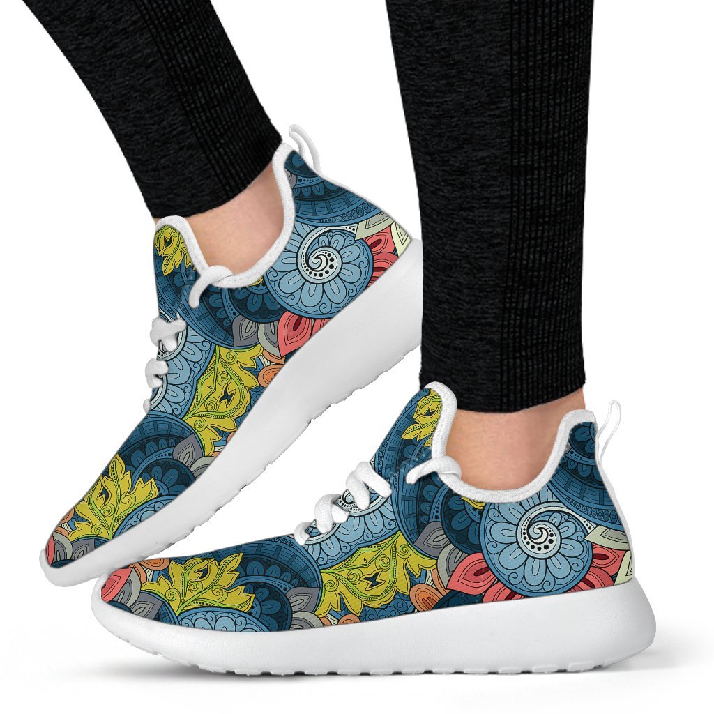 Native Tribal Bohemian Pattern Print Mesh Knit Shoes GearFrost